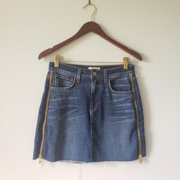 H&M black denim mini skirt. Super comfy material, a... - Depop